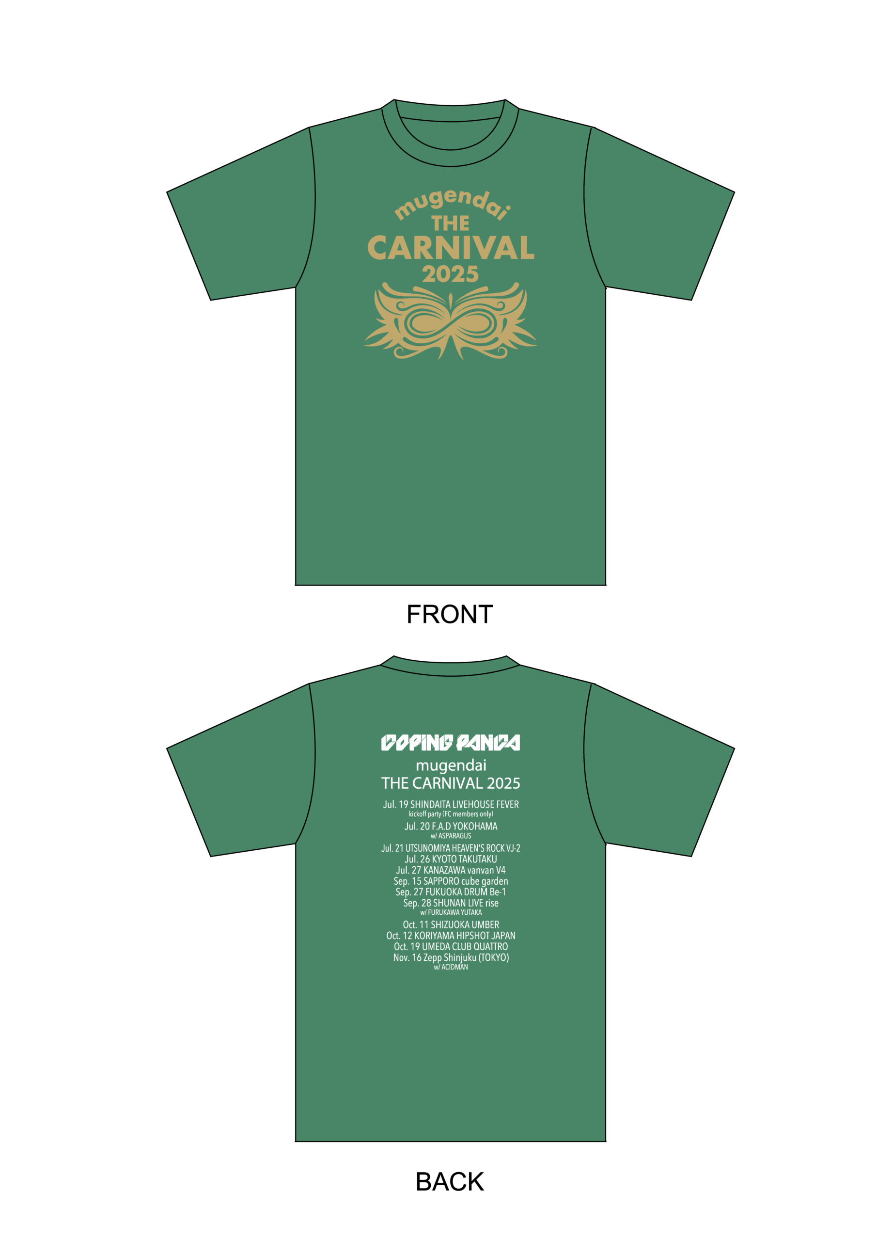 mugendai THE CARNIVAL 2025 T-Shirt